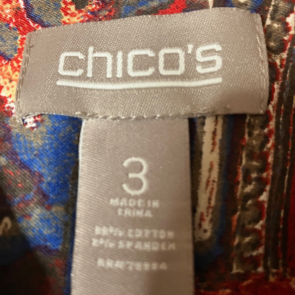 Chico’s Multicolor Print Jacket - Picture 5 of 6